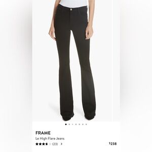 Frame Black Le High Flare Jeans